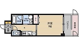 CASA京橋 1Kの間取図画像