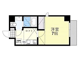 ラ・フォーレ東野田 1Kの間取図画像