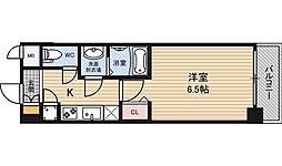 レジュールアッシュ京橋クロス 1Kの間取図画像