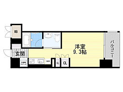 セイワパレス京橋コルティーレ ワンルームの間取図画像