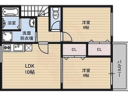 間取図画像 2LDK