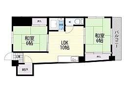 グラントピア京橋 2LDKの間取図画像