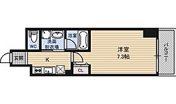 アーバネックス京橋プライマリーワン 1Kの間取図画像