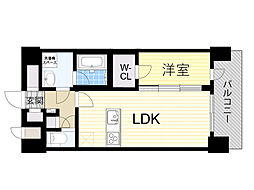 LA GRACE 千林大宮 1LDKの間取図画像