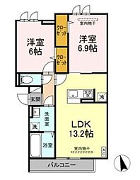 間取図画像 2LDK