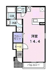 ルミエール湘南 ワンルームの間取図画像
