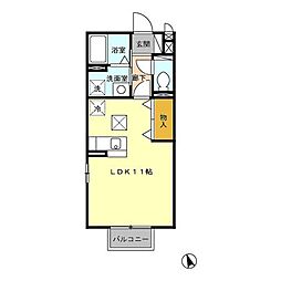 コンフォール・ミナミA ワンルームの間取図画像