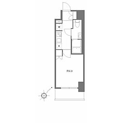 エヌステージ秦野駅前 1Kの間取図画像