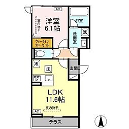 間取図画像 1LDK