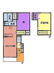 ままな 1LDKの間取図画像