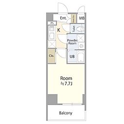 エスリード大須アヴェニュー 1Kの間取図画像