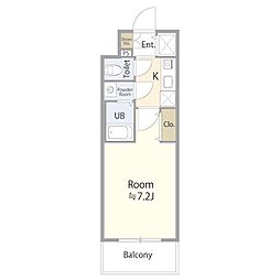 名古屋市中区新栄2丁目マンション 1Kの間取図画像