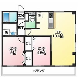 間取図画像 2LDK