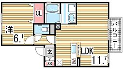 間取図画像 1LDK