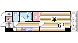 エクレール六甲 1Kの間取図画像
