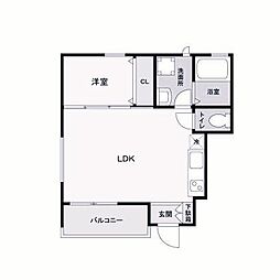 間取図画像 1LDK