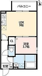 間取図画像 1LDK