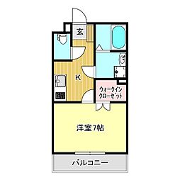 間取図画像 1K
