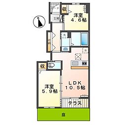 間取図画像 2LDK