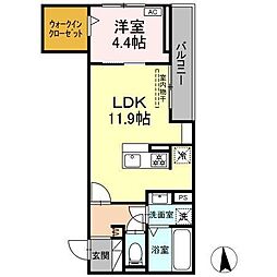 間取図画像 1LDK