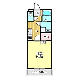 Ange Pomme 1Kの間取図画像