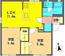 フレグランス若葉A 1階