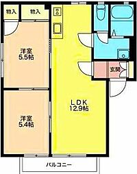 泉の郷A 2LDKの間取図画像