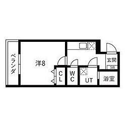 (仮)富士市本市場マンション 1Kの間取図画像