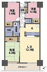 間取図画像 3LDK