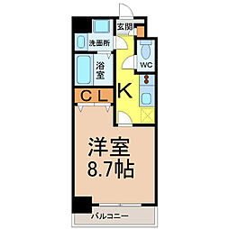 間取図画像 1K