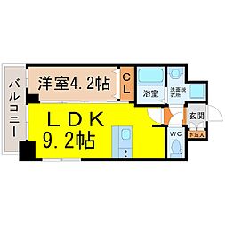 ファステート名古屋ラプソディ 1LDKの間取図画像