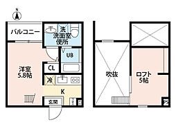 GranSta 1Kの間取図画像