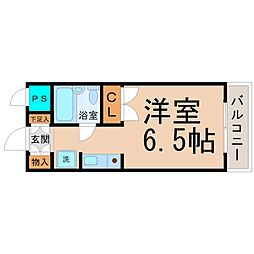メゾン・ド・アビーム ワンルームの間取図画像
