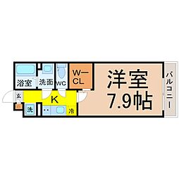 リブリ・BJウイング 1Kの間取図画像