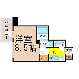 間取図画像 1K