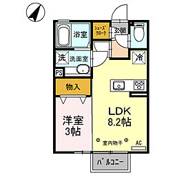Elvita 1LDKの間取図画像