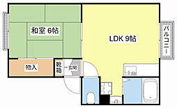 ステーションハイツB 1DKの間取図画像