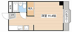 エスペランサ喜沢 ワンルームの間取図画像