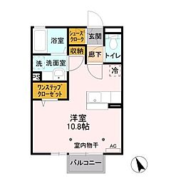 コスモス ワンルームの間取図画像