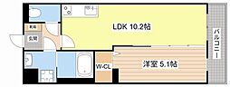 (仮)緑町2丁目 1LDKの間取図画像