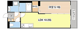 (仮)緑町2丁目 1LDKの間取図画像