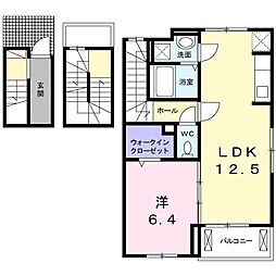 アル・ソーレ2 1LDKの間取図画像