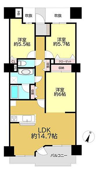 間取りを拡大表示