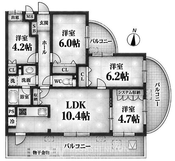 間取りを拡大表示