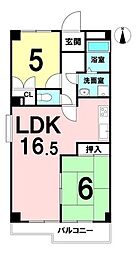 エル・パティオ西向日 2LDKの間取図画像