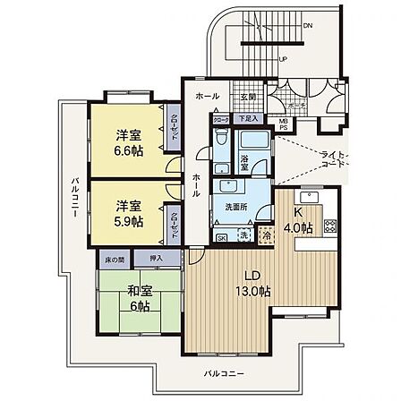 3LDK 間取り