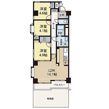 3LDK 間取り