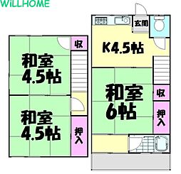 コーポ西浜 3Kの間取図画像