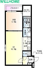 間取図画像 1LDK