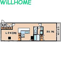 第一垂井ビル 1LDKの間取図画像